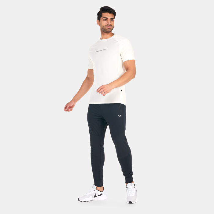 SQUATWOLF Men's Statement Ribbed Flex Joggers Black SQUATWOLF Men's Statement Ribbed Flex Joggers Black image number 2