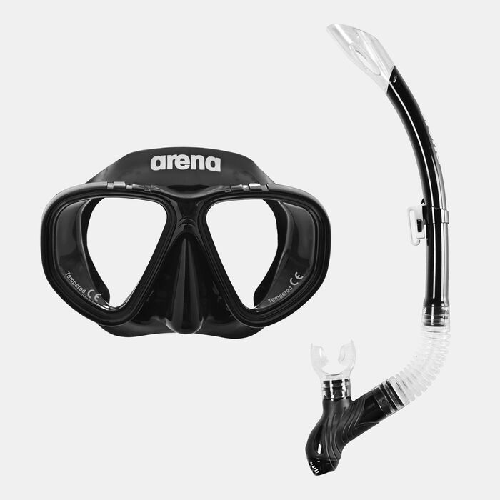 Arena Kids' Premium Snorkeling Set Black Arena Kids' Premium Snorkeling Set Black image number 0
