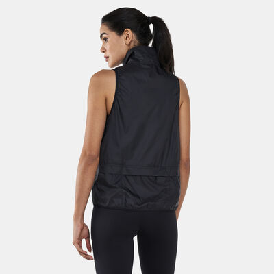 adidas Women's Run Icon 3-Stripes Running Wind Vest Black adidas Women's Run Icon 3-Stripes Running Wind Vest Black