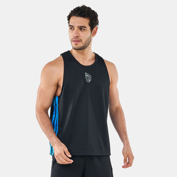 adidas Men's Dame 8 Battle T-Shirt Black adidas Men's Dame 8 Battle T-Shirt Black image number 0