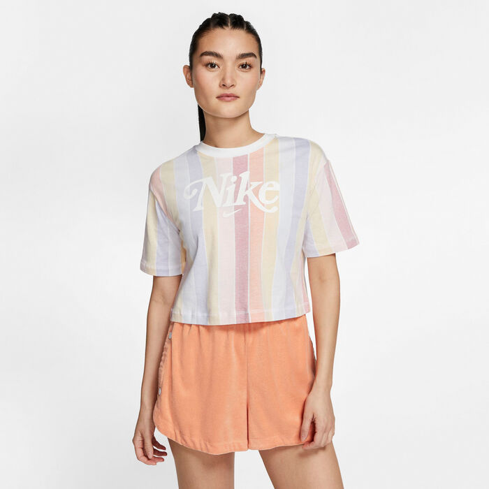 Nike Women's Sportswear Retro Crop Top White Nike Women's Sportswear Retro Crop Top White image number 1