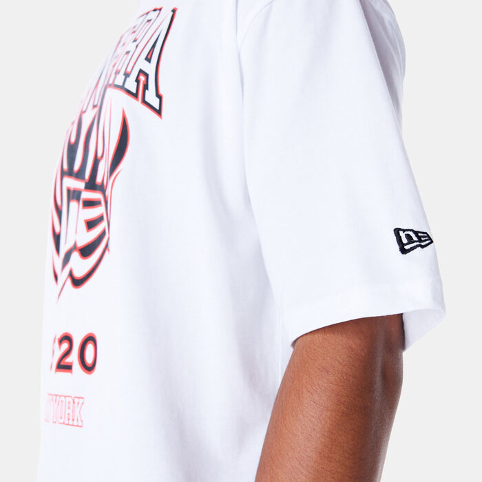 New Era Men's Flag Flame T-Shirt White New Era Men's Flag Flame T-Shirt White image number 2