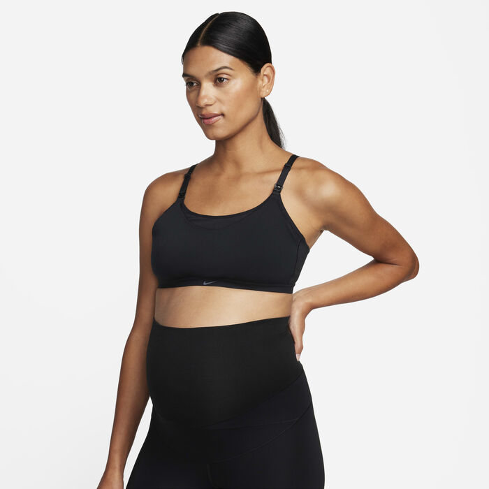 Nike Women's Alate Light-Support Nursing Sports Bra Black Nike Women's Alate Light-Support Nursing Sports Bra Black image number 0