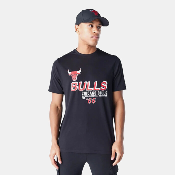 New Era Men's NBA Chicago Bulls Graphc T-Shirt Black New Era Men's NBA Chicago Bulls Graphc T-Shirt Black image number 0