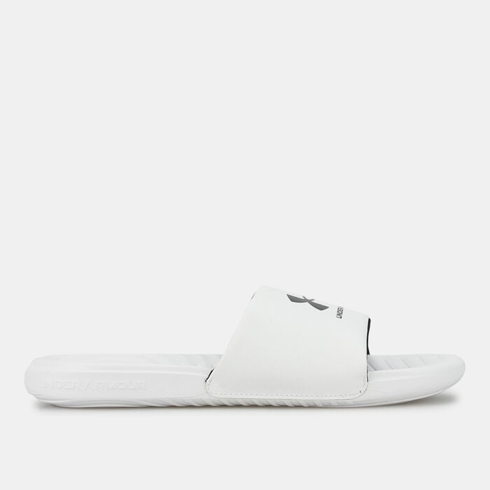 Under Armour Men's Ansa Fixed Slides White Under Armour Men's Ansa Fixed Slides White image number 1