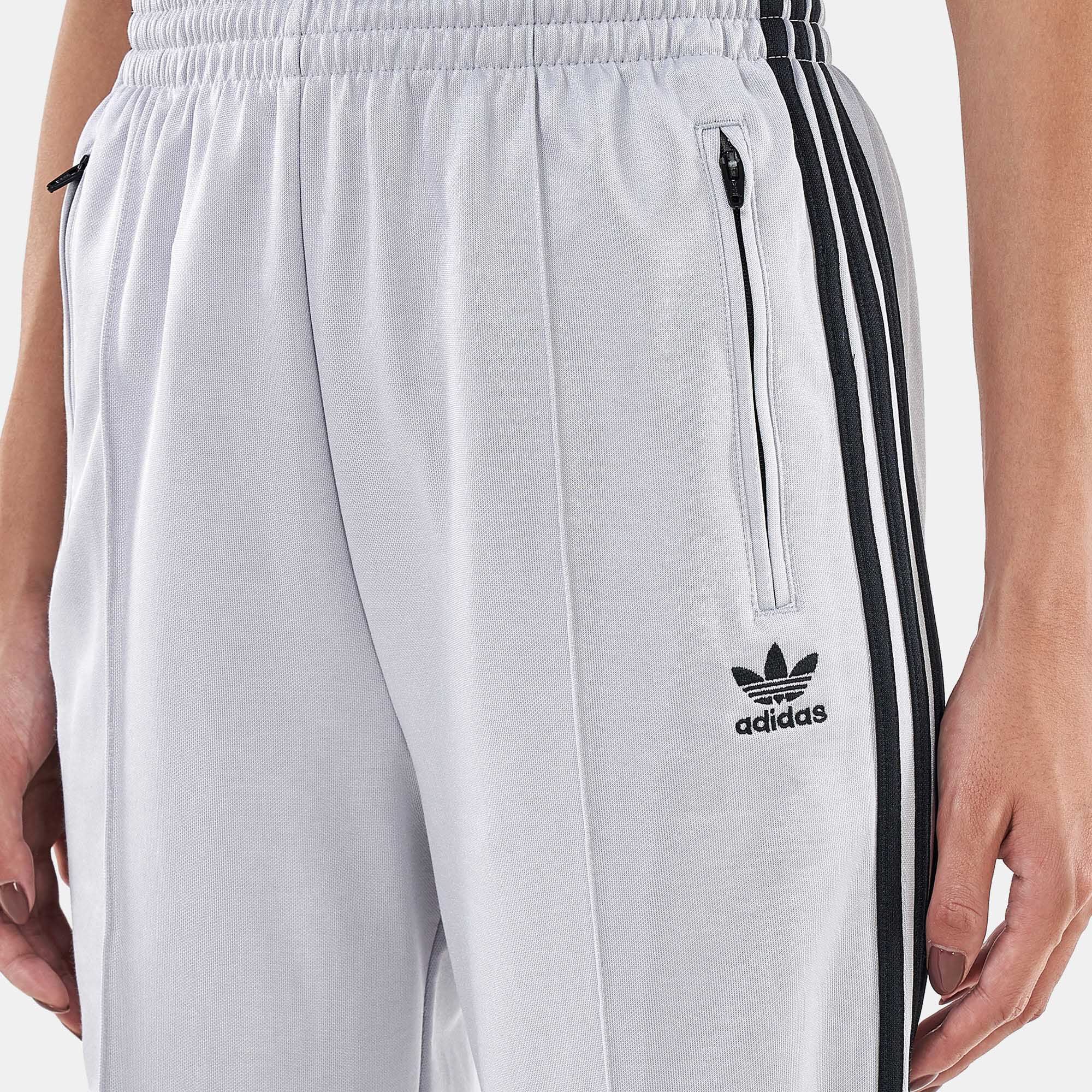 Women s Adicolor Classics High Shine Straight Leg Track Pants Silver adidas Originals in KSA SSS