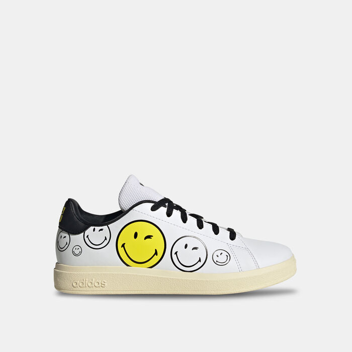 adidas Kids' Smiley Advantage Base 2.0 Shoes White adidas Kids' Smiley Advantage Base 2.0 Shoes White image number 0