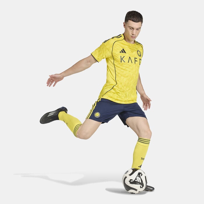 adidas Men's Al Nassr 25/26 Home Replica Football Jersey yellow adidas Men's Al Nassr 25/26 Home Replica Football Jersey yellow image number 2