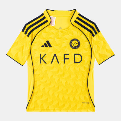 adidas Kids' Al Nassr 25/26 Home Replica Football Jersey yellow adidas Kids' Al Nassr 25/26 Home Replica Football Jersey yellow