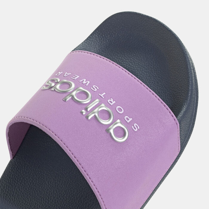 adidas Men's Adilette Shower Slides Blue adidas Men's Adilette Shower Slides Blue image number 4