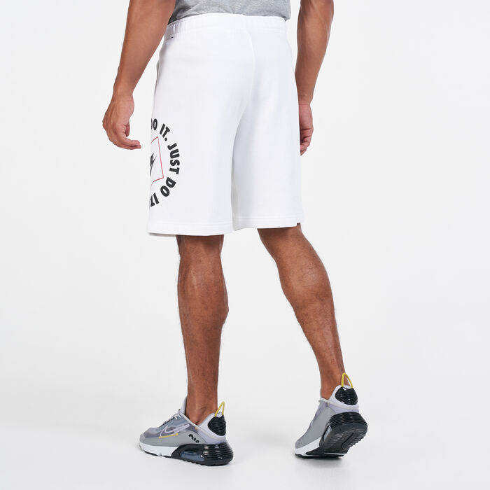 Nike Men's Sportswear Just Do It Fleece Shorts White Nike Men's Sportswear Just Do It Fleece Shorts White image number 1