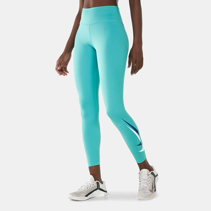 Buy Nike Women's Dri-FIT Swoosh Running 7/8-Length Leggings Green in KSA  -SSS