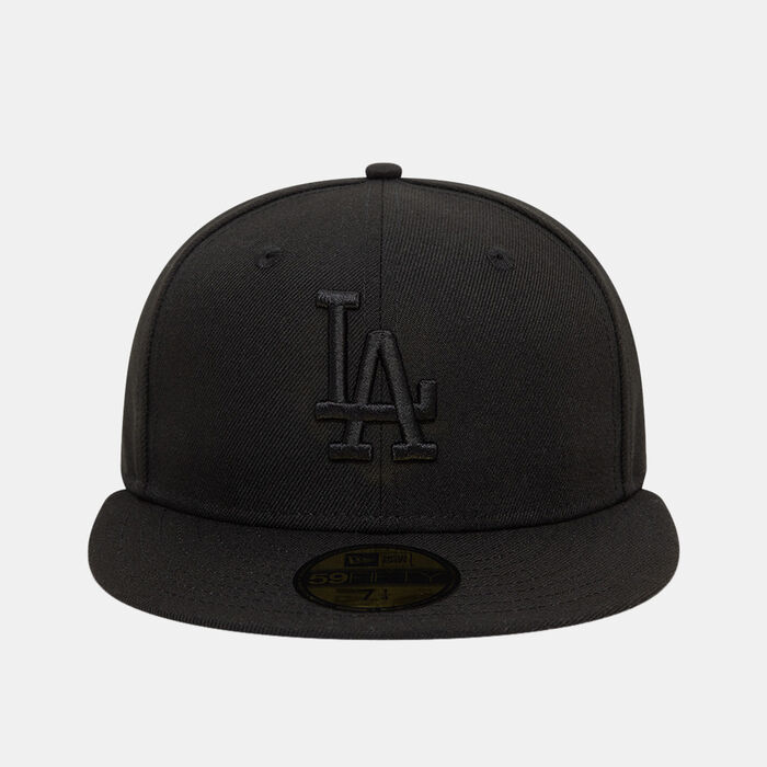 New Era Men's MLB Los Angeles Dodgers Essential 59FIFTY Cap Black image number 0