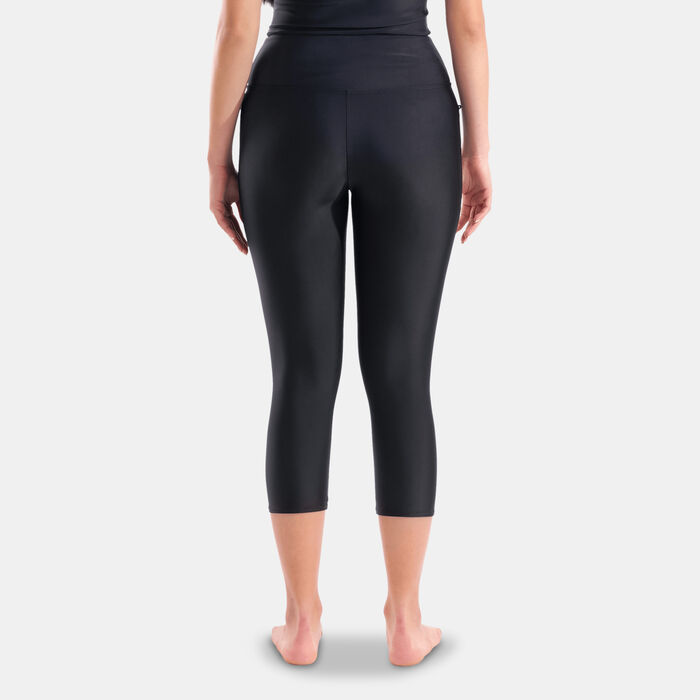 Arena Women's Modesty 3/4 Swimming Leggings Black Arena Women's Modesty 3/4 Swimming Leggings Black image number 1