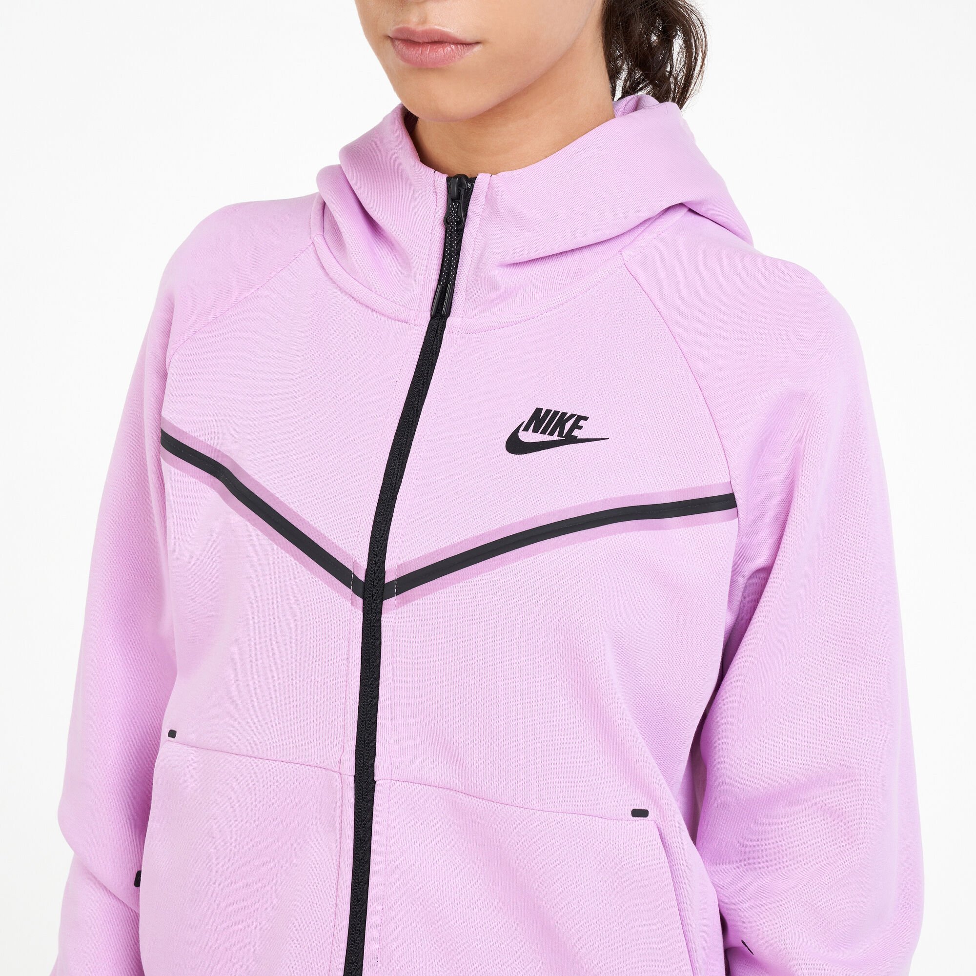 Nike sportswear tech fleece pink sale
