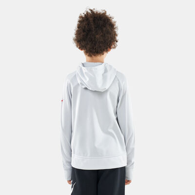 Nike Kids' Therma-FIT Sweatshirt White Nike Kids' Therma-FIT Sweatshirt White