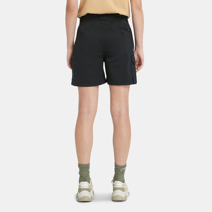 Timberland Women's Brookline Utility Cargo Shorts Black image number 1
