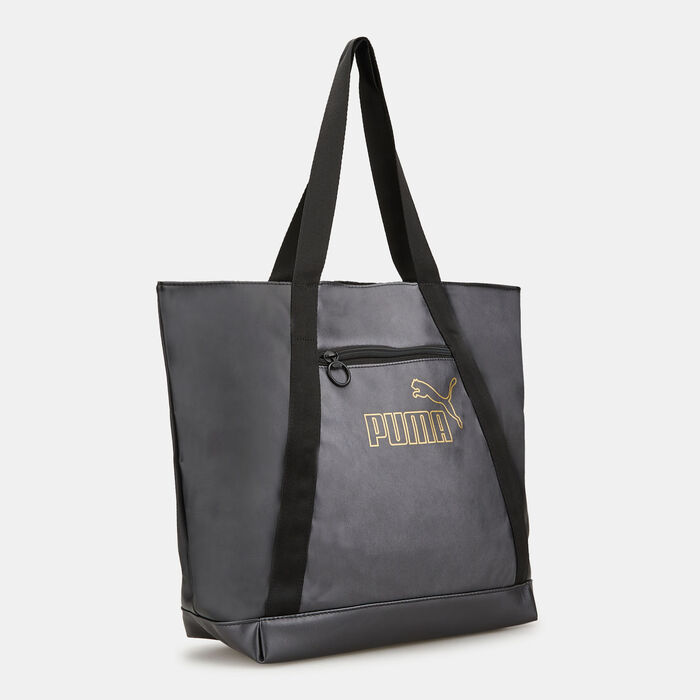 PUMA Women's Core Up Large Shopper Bag Black PUMA Women's Core Up Large Shopper Bag Black image number 2