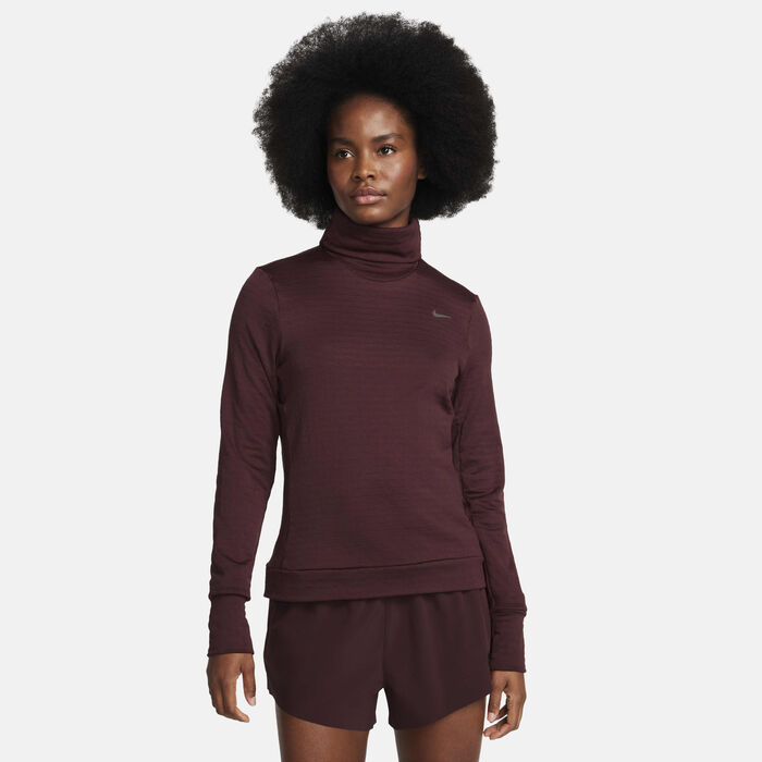 Nike Women's Therma-FIT Swift Element Running Top Brown Nike Women's Therma-FIT Swift Element Running Top Brown image number 0