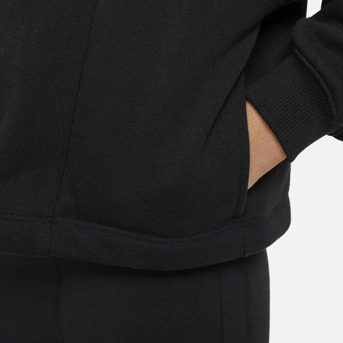Nike Girls' Air Full-Zip Hoodie Black Nike Girls' Air Full-Zip Hoodie Black image number 3