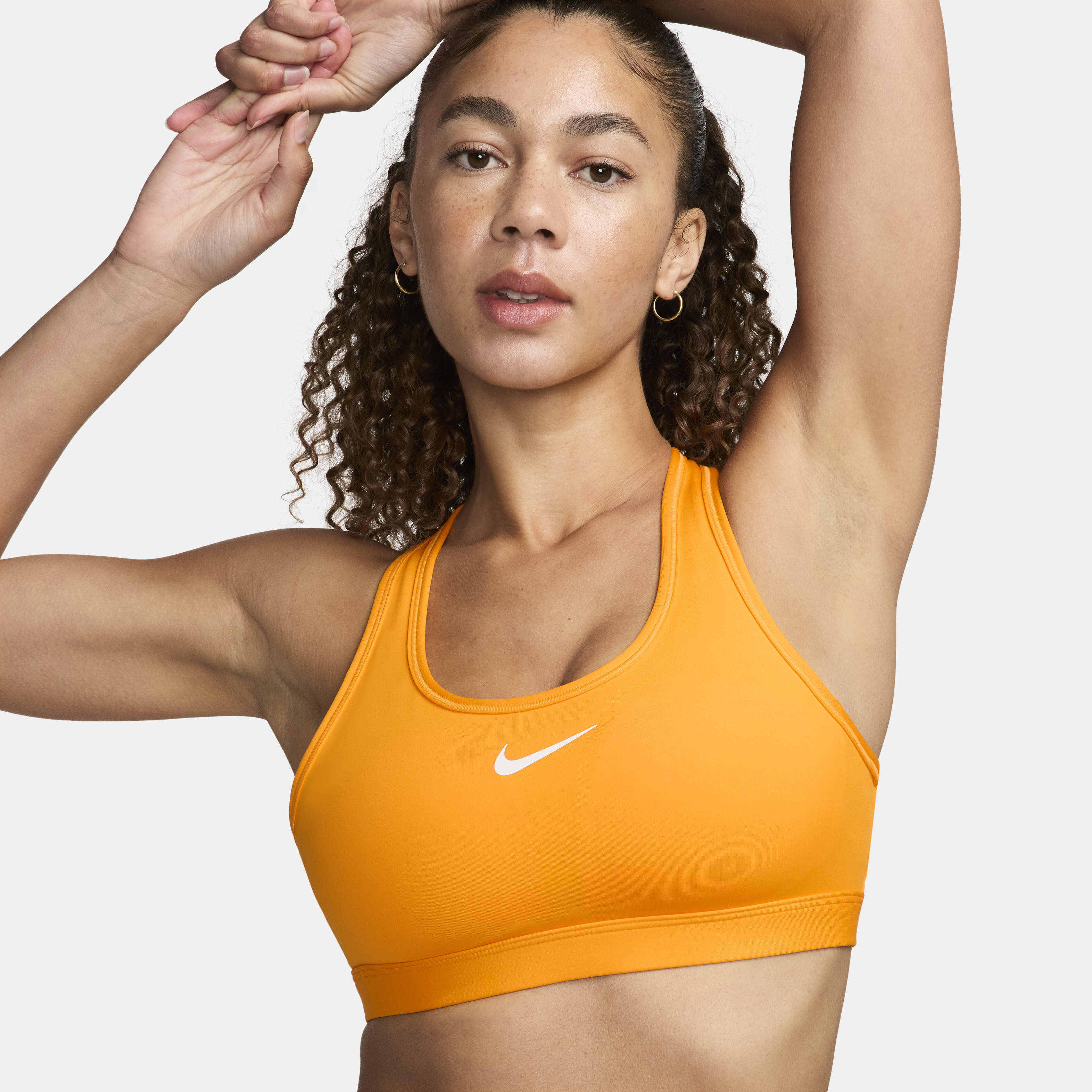 Women s Swoosh Medium Support Sports Bra Orange Nike in KSA SSS