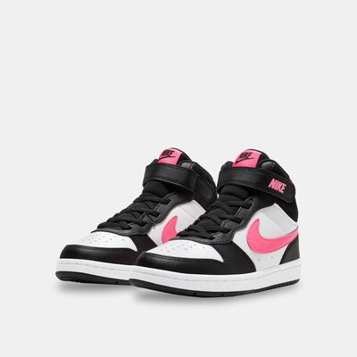 Nike Kids' Court Borough Mid 2 Shoe (Younger Kids) White