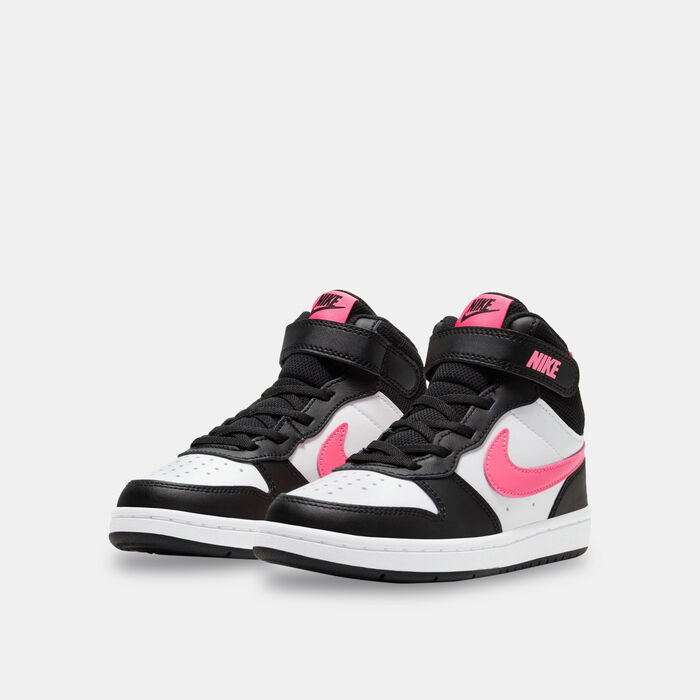 Nike Kids' Court Borough Mid 2 Shoe (Younger Kids) White image number 1