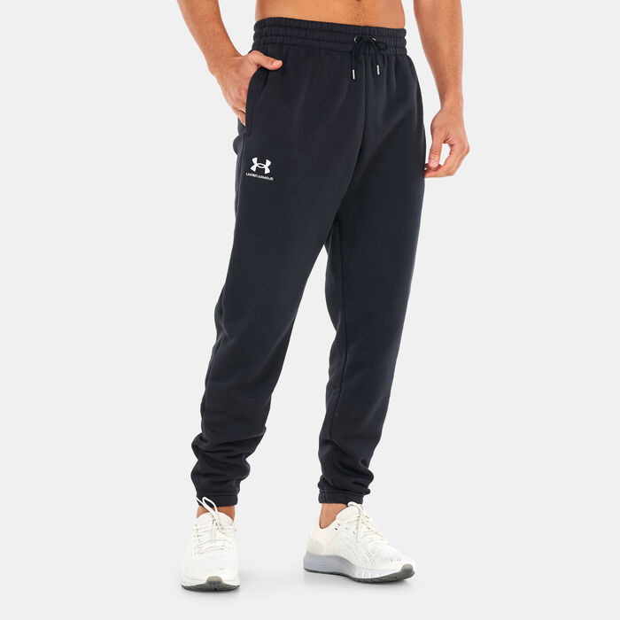 Under Armour Men's UA Essential Fleece Joggers Black image number 0