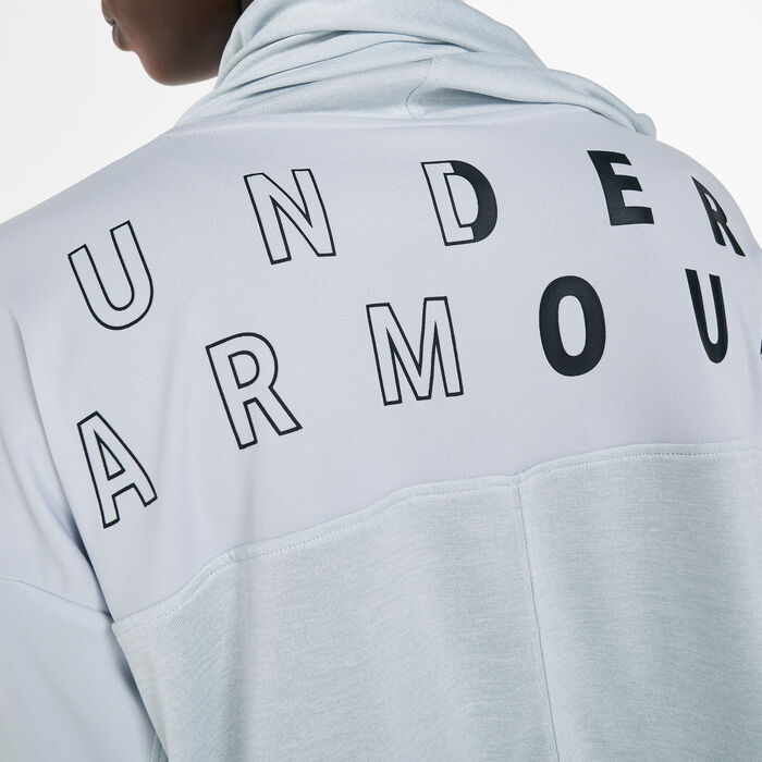 Under Armour Women's UA Tech Twist Graphic Hoodie Grey Under Armour Women's UA Tech Twist Graphic Hoodie Grey image number 3