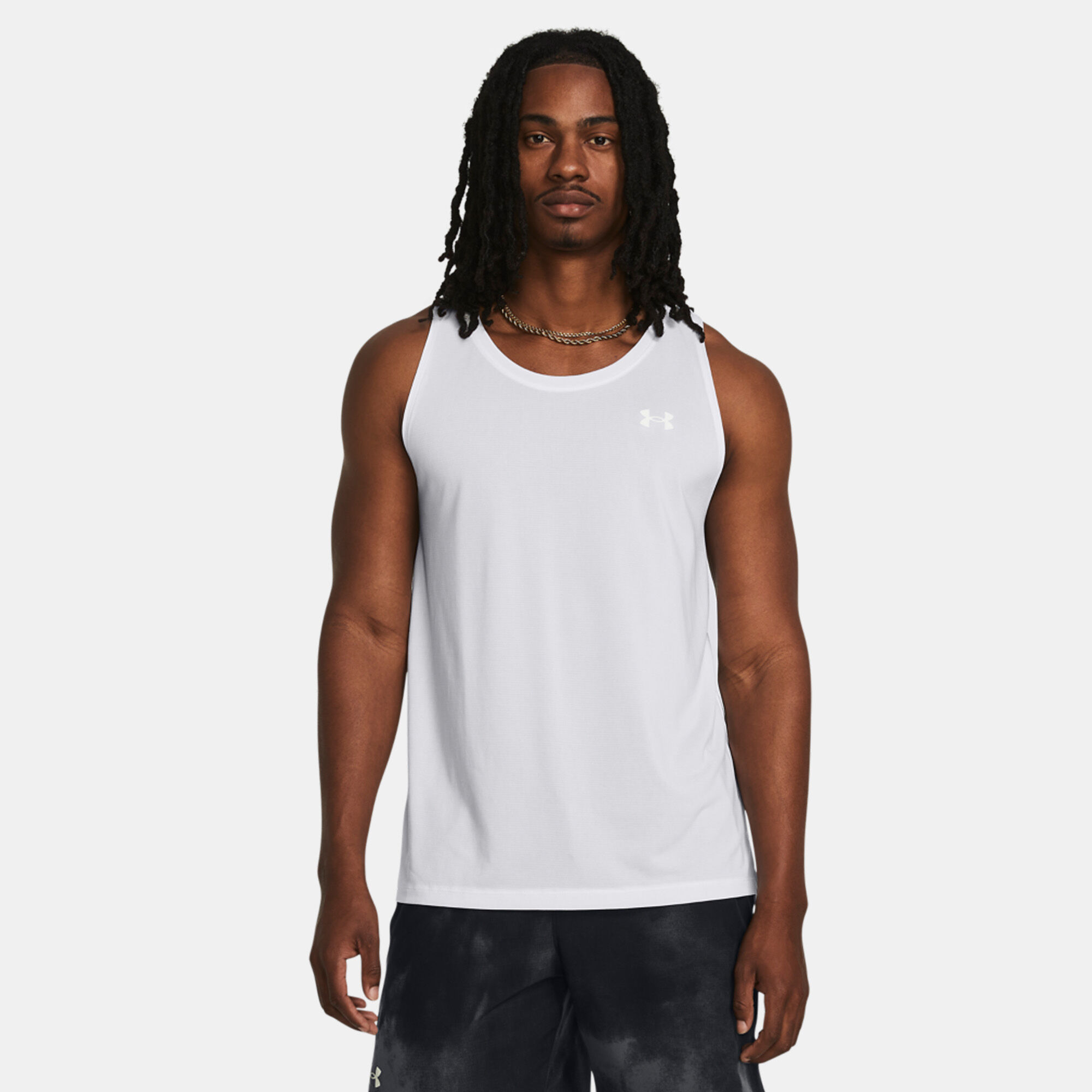 Men s Launch Running Tank Top White Under Armour in KSA SSS