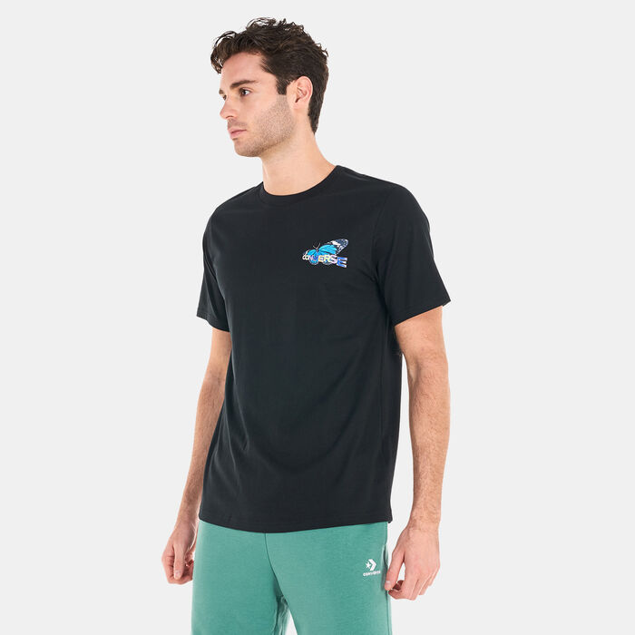 Converse Men's City Butterfly T-Shirt Black Converse Men's City Butterfly T-Shirt Black image number 0
