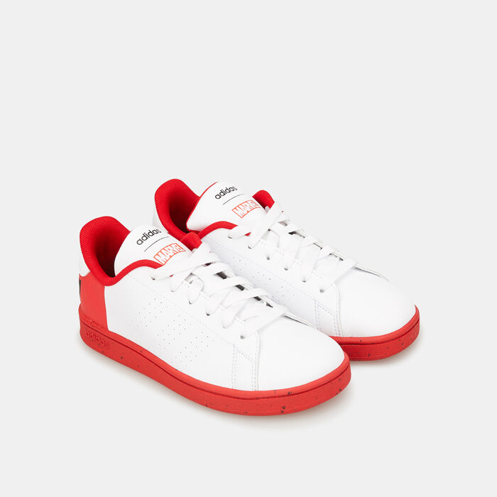adidas Kids' X Marvel Advantage Spider-Man Shoe White adidas Kids' X Marvel Advantage Spider-Man Shoe White image number 1