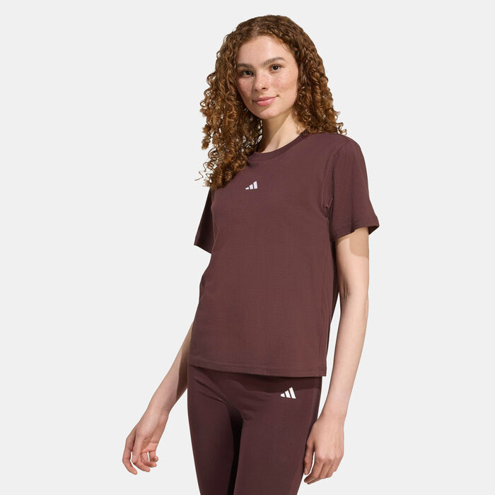 adidas Women's Essentials T-Shirt Brown adidas Women's Essentials T-Shirt Brown image number 0