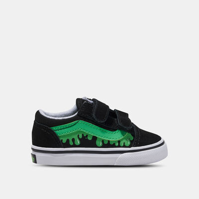 Vans Kids' Old Skool V Glow Shoes Black