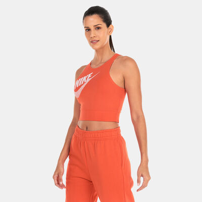 Nike Women's Sportswear Dance Cropped Tank Top Red