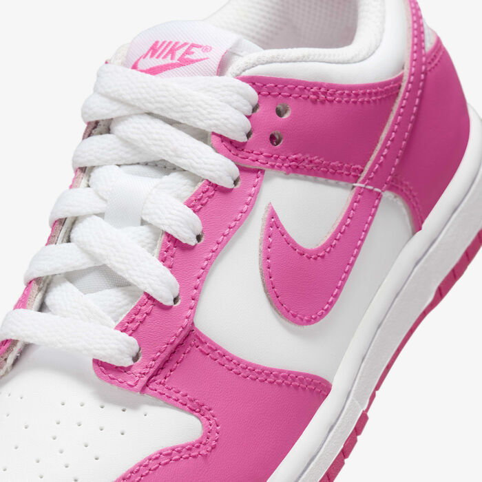 Nike Kids' Dunk Low Shoes Pink Nike Kids' Dunk Low Shoes Pink image number 6