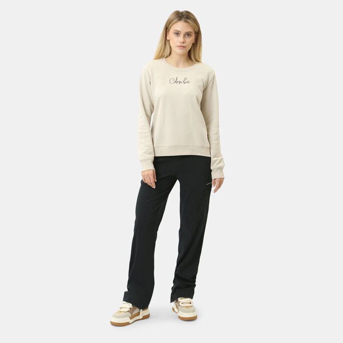 Columbia Women's Beaumount Graphic Sweatshirt Beige Columbia Women's Beaumount Graphic Sweatshirt Beige image number 2