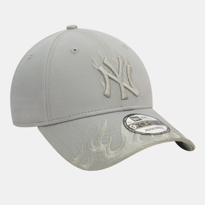 New Era Men's MLB New York Yankees Flame 9FORTY Cap Grey image number 4
