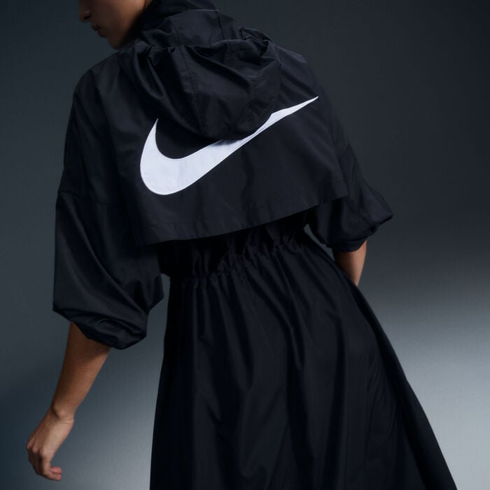 Nike Women's Sportswear Essential Trench Coat Black Nike Women's Sportswear Essential Trench Coat Black image number 3