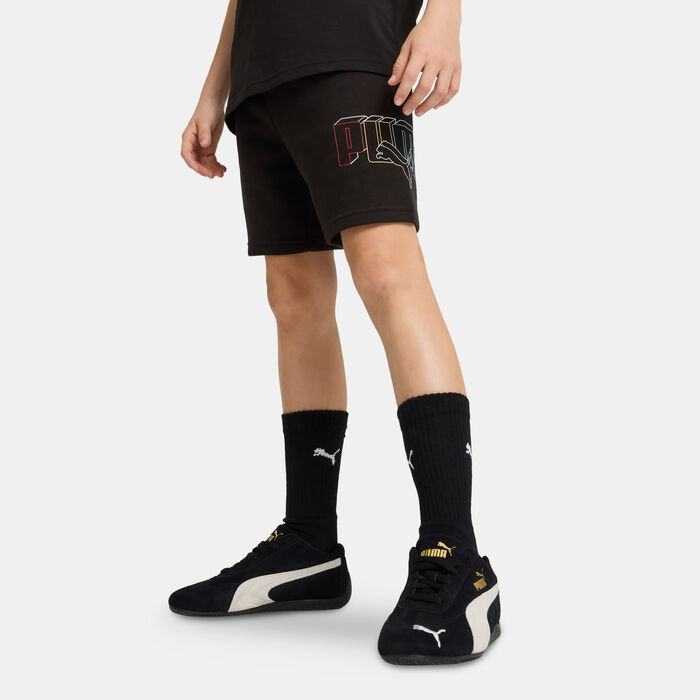 PUMA Kids' Essentials Logo Lab Execution Shorts Black PUMA Kids' Essentials Logo Lab Execution Shorts Black image number 0