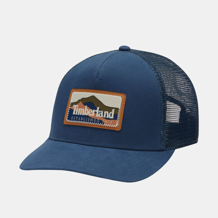 Timberland Mountain Patch Trucker Cap Blue Timberland Mountain Patch Trucker Cap Blue image number 0