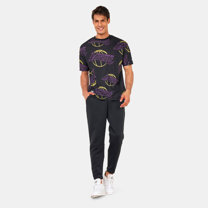 New Era NBA Printed Neon LA Lakers T-Shirt Black New Era NBA Printed Neon LA Lakers T-Shirt Black image number 2