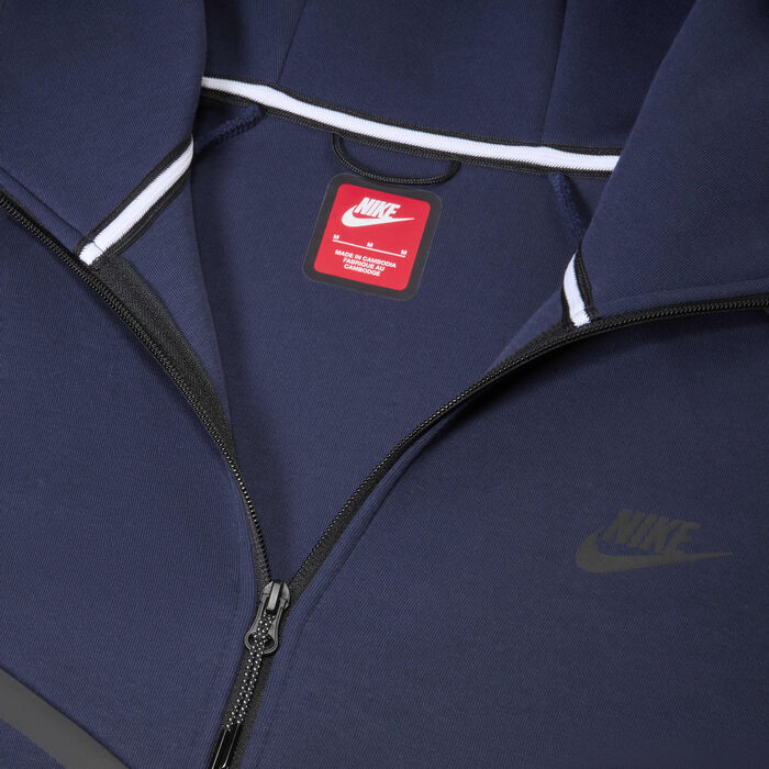 Nike Men's Tech Full-Zip Windrunner Hoodie Blue Nike Men's Tech Full-Zip Windrunner Hoodie Blue image number 3