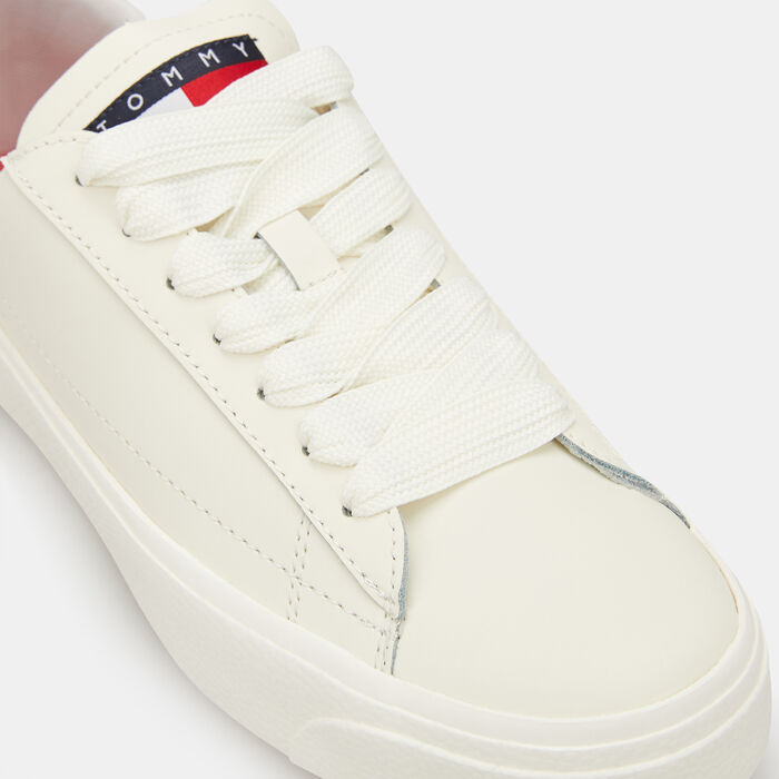 Tommy Hilfiger Women's Jeans Vulcanized Low-Top Shoes White Tommy Hilfiger Women's Jeans Vulcanized Low-Top Shoes White image number 4