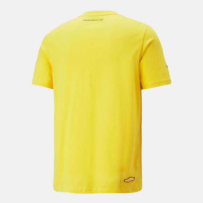 PUMA Men's Porsche Legacy Logo T-Shirt yellow PUMA Men's Porsche Legacy Logo T-Shirt yellow image number 1