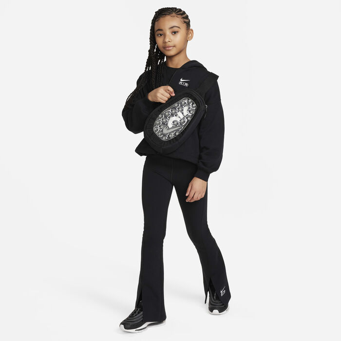 Nike Girls' Air Full-Zip Hoodie Black Nike Girls' Air Full-Zip Hoodie Black image number 5