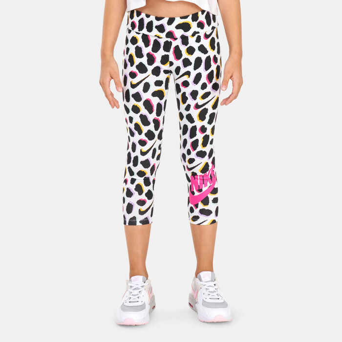 Nike Kids' Wildflower Shirred Leggings White Nike Kids' Wildflower Shirred Leggings White image number 0