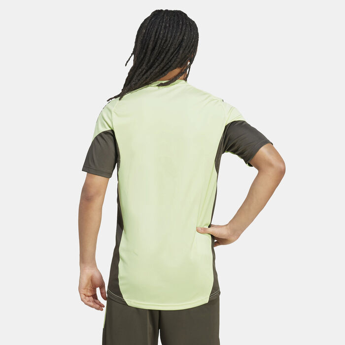 adidas Men's Real Madrid Tiro 25 Competition Training Football Top Green adidas Men's Real Madrid Tiro 25 Competition Training Football Top Green image number 1