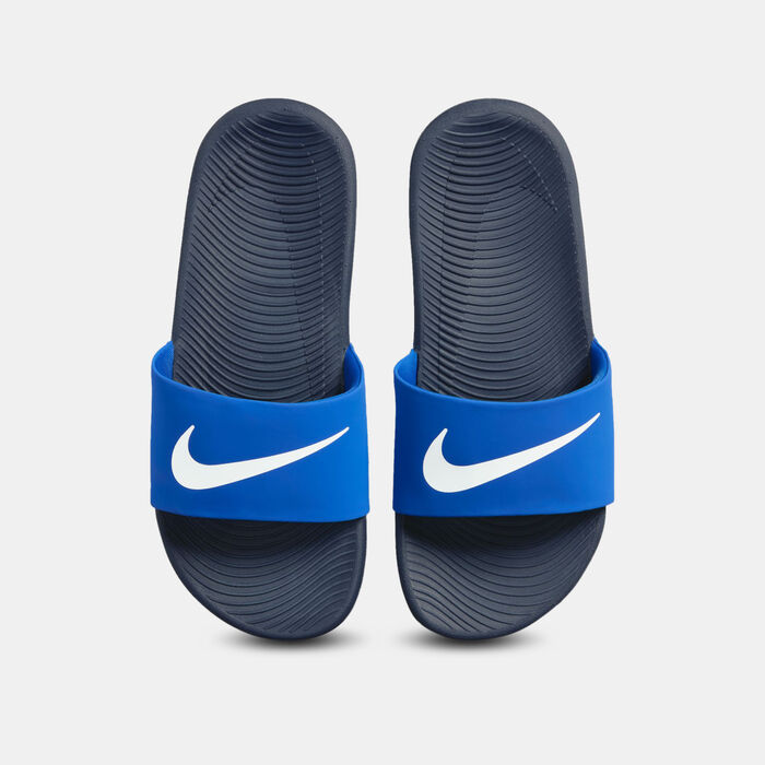 Nike Kids' Kawa Slides Blue Nike Kids' Kawa Slides Blue image number 5