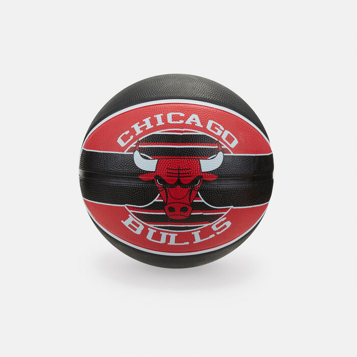 Spalding NBA Team Chicago Bulls Rubber Basketball Multi-Color Spalding NBA Team Chicago Bulls Rubber Basketball Multi-Color image number 1